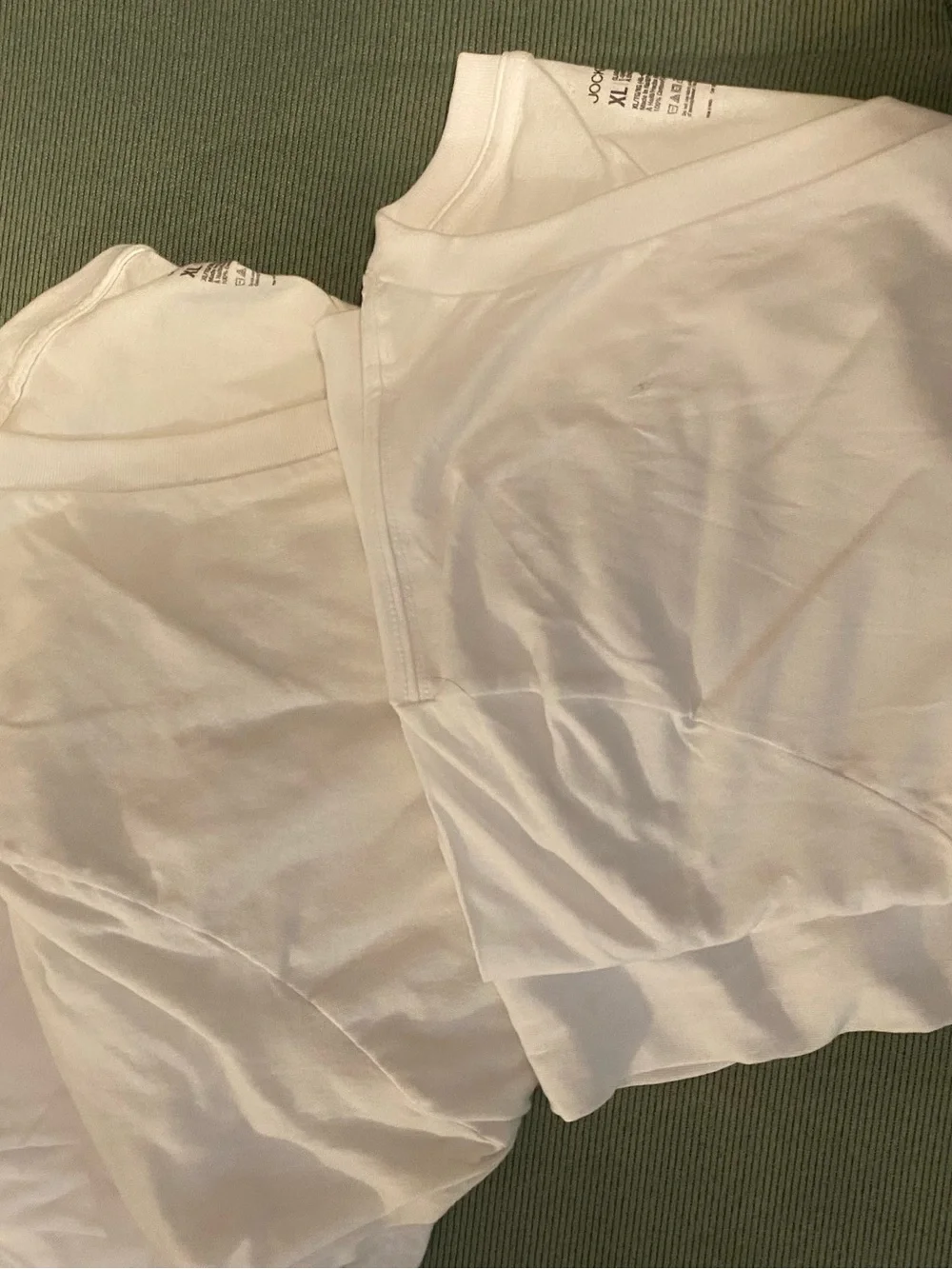 THREE Jockey White Classic V-Neck Undershirts XL mens, new just out of package,